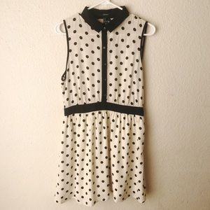 Forever 21 Medium Black and White polka dot dress